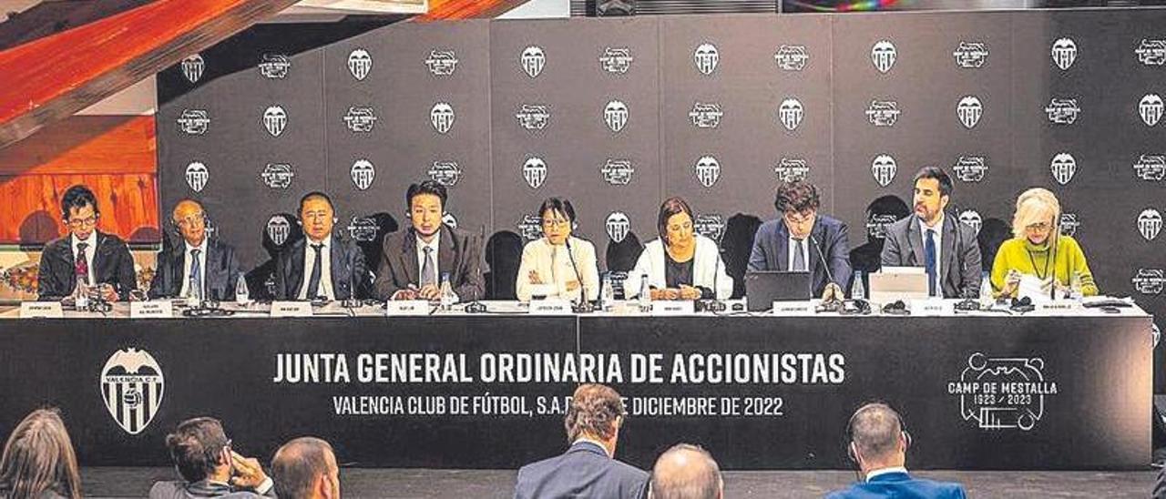 Reunión del consejo de administración, el pasado mes de diciembre, con motivo de la Junta General de Accionistas.