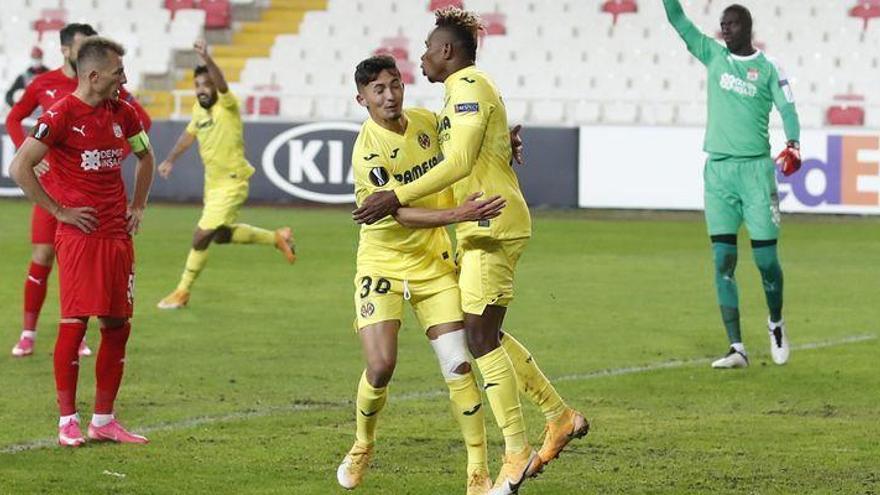 Un gol de Chukwueze da la victoria, el pase y el liderato en Europa al Villarreal ante el Sivasspor (0-1)