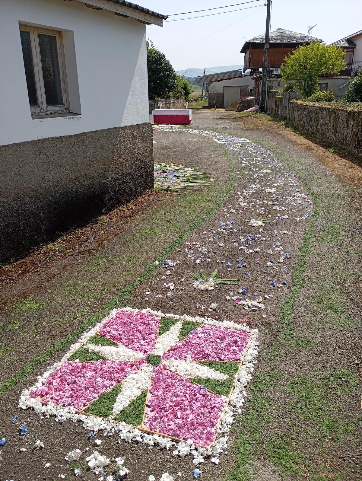 Arte efímero en Zardaín, Tineo