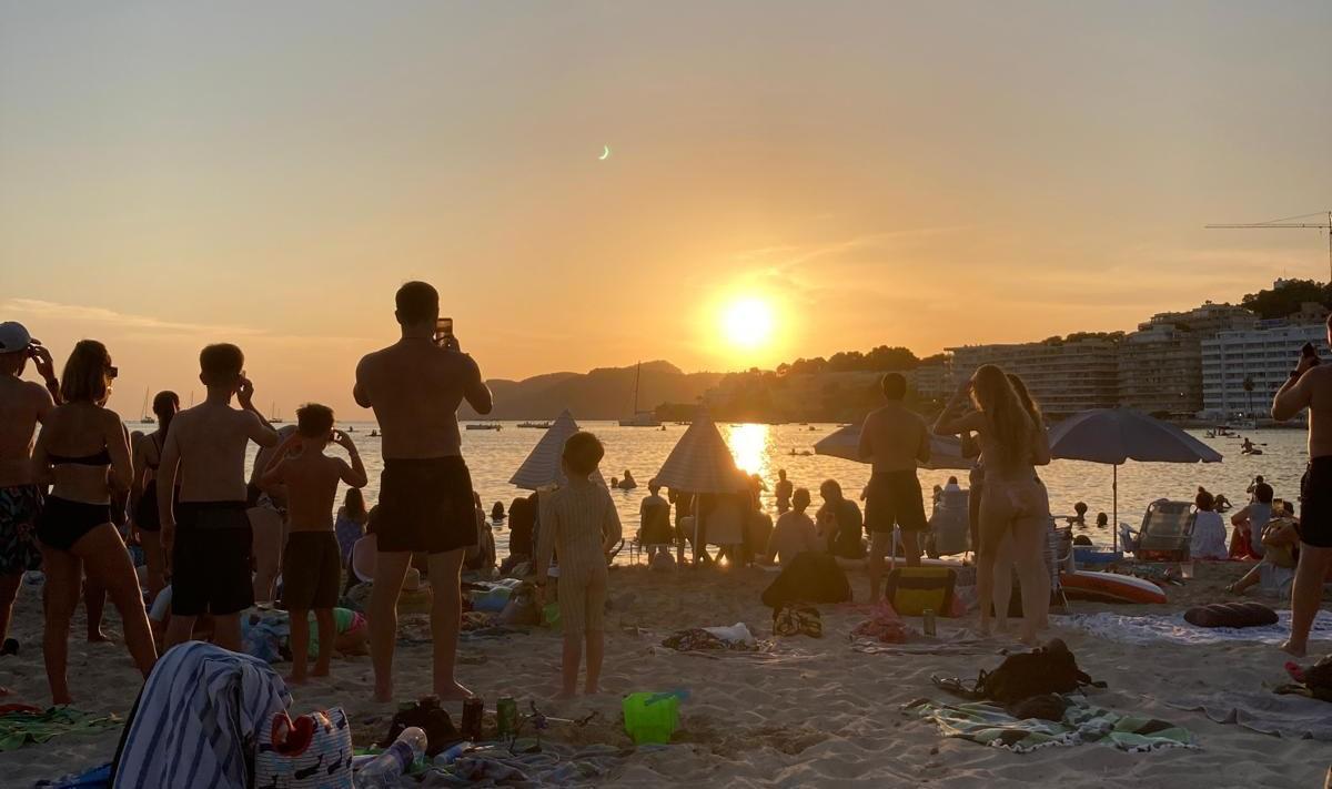 Sonnenfinsternis in Santa Ponça.