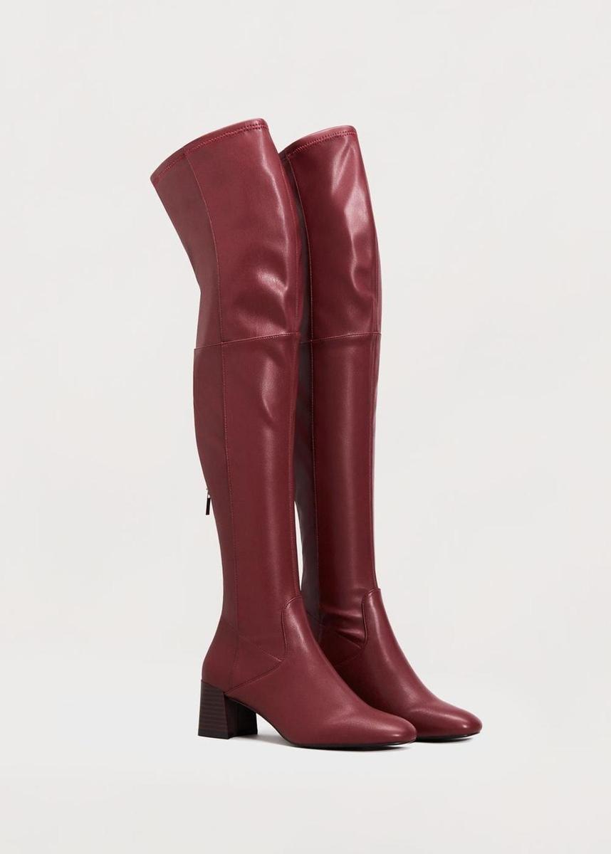 Botas de piel rojas