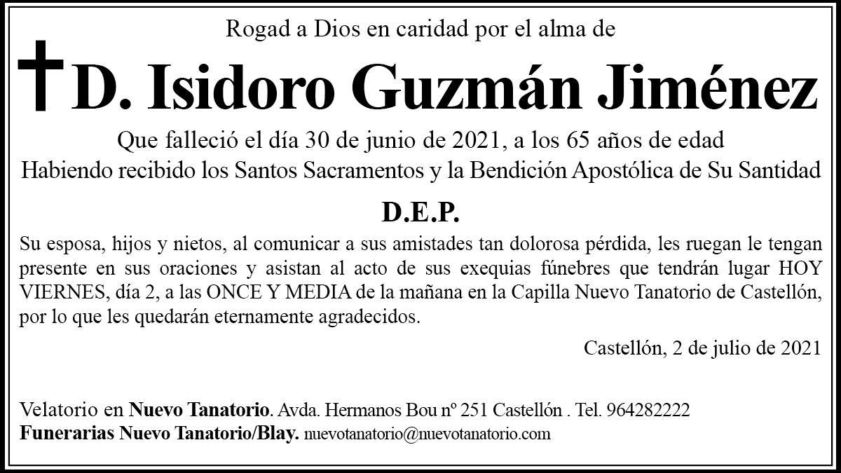 D. Isidoro Guzmán Jiménez