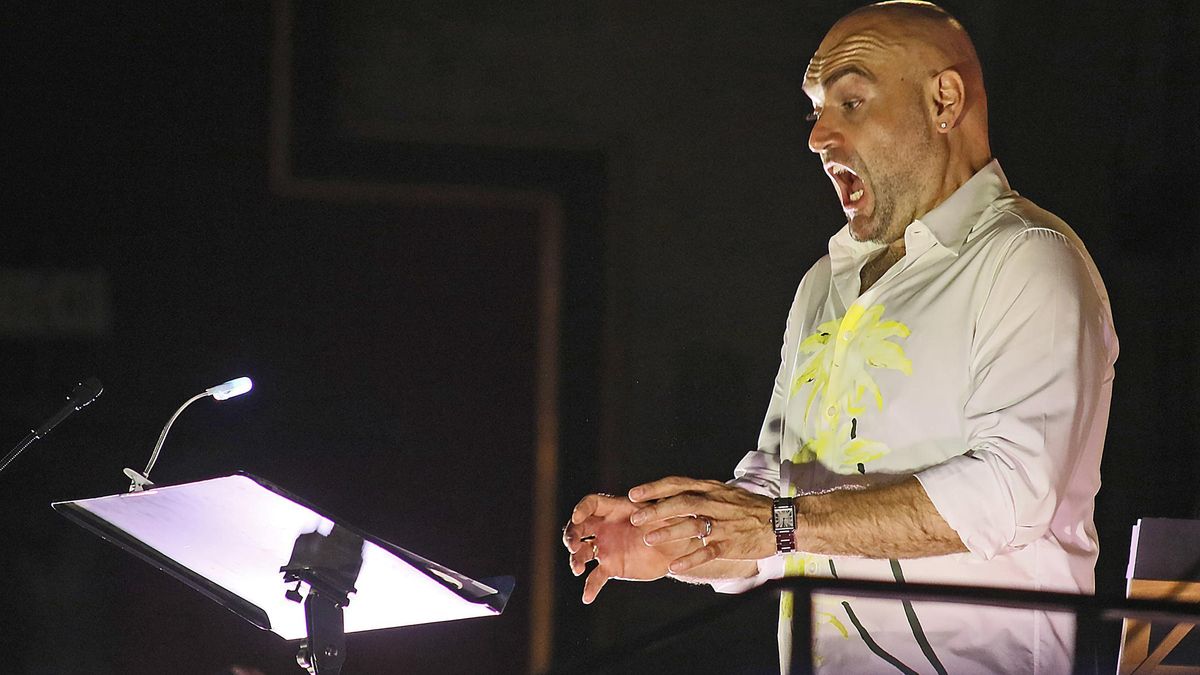 Xavier Sabata, en una actuació a Manresa