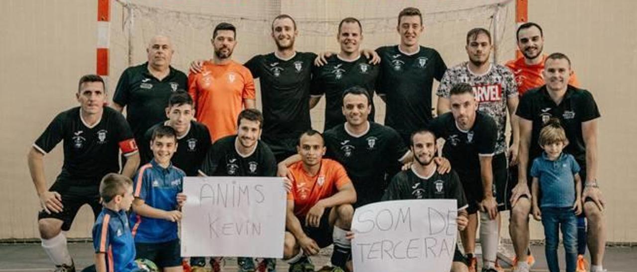 Integrantes de la plantilla del club de fútbol sala de Sueca.