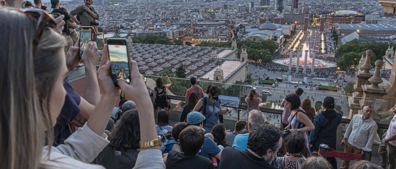 Vistas de Barcelona desde el MNAC