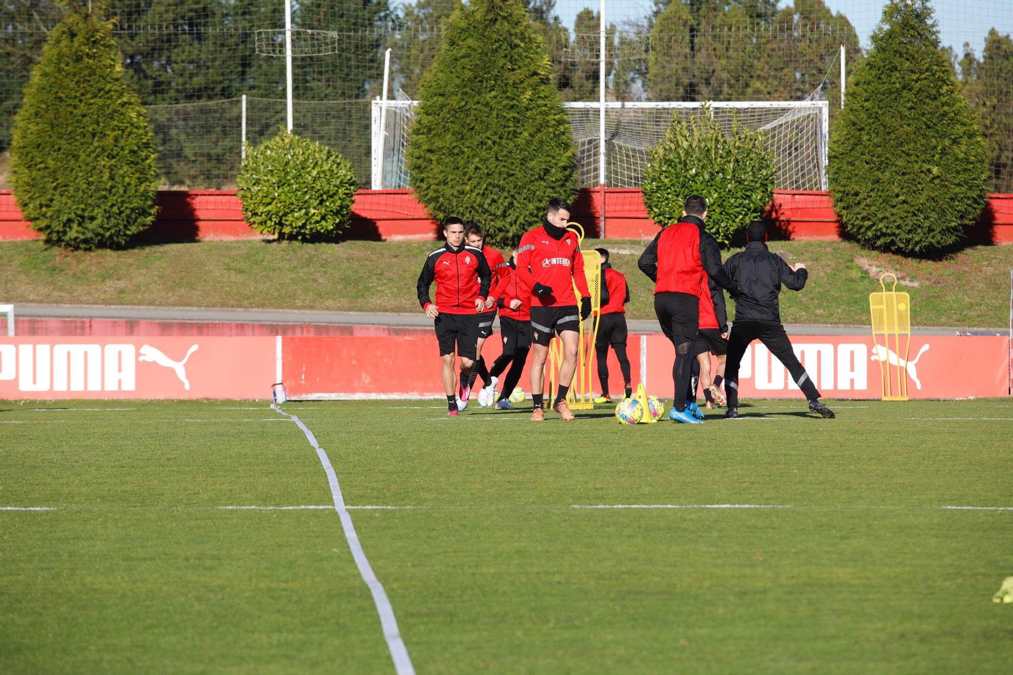 EN IMÁGENES: Así fue el entrenamiento del Sporting