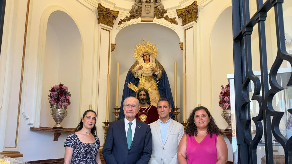 Francisco de la Torre visita la restauración de la capilla del Rescate