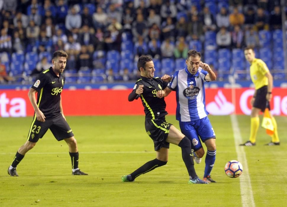 El Dépor logra la victoria ante el Sporting