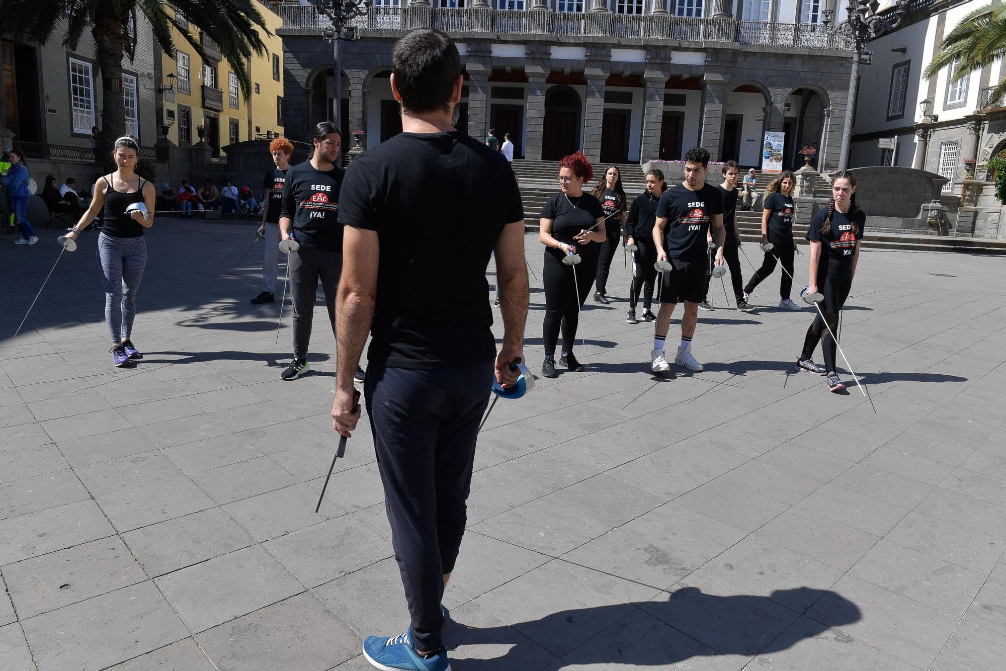 Nueva protesta de la Escuela de Actores de Canarias