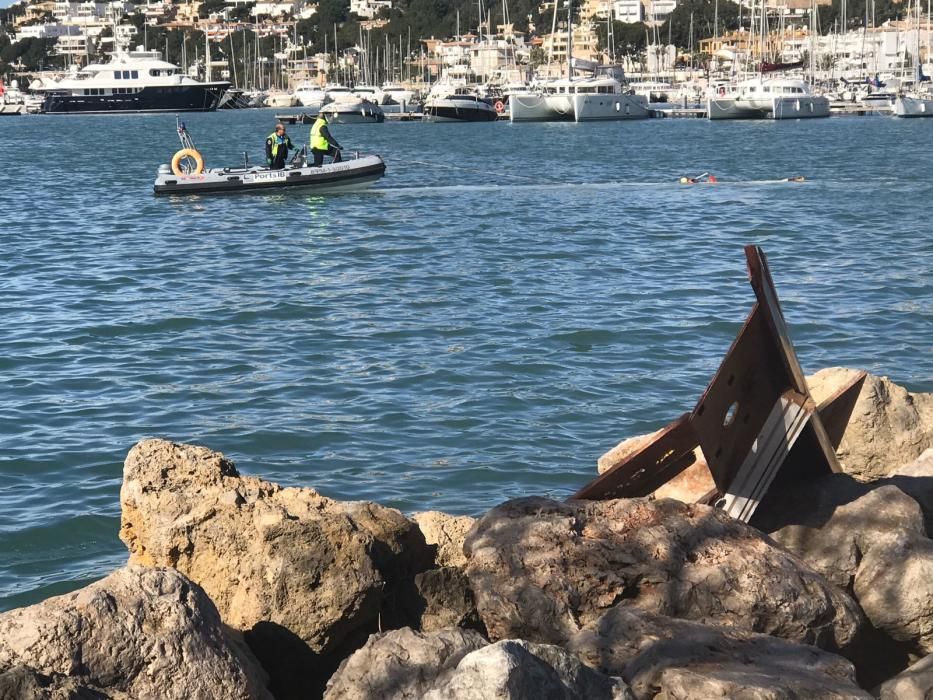 El Port d'Andratx tras el temporal