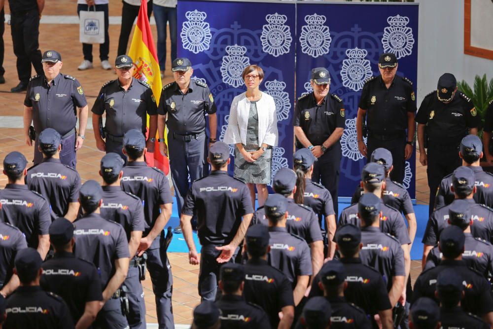 Málaga recibe a 190 cadetes de la Policía Nacional que harán prácticas durante un año.