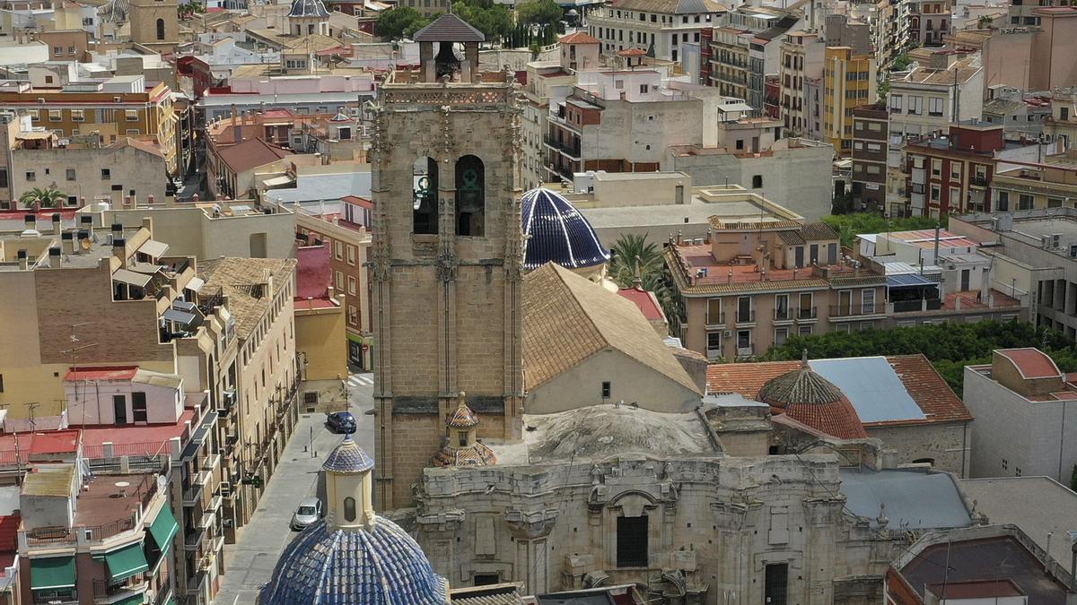 Panorámica del casco histórico de Orihuela.
