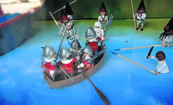 Recreación de la Batalla del Batán en muñecos de Playmobil