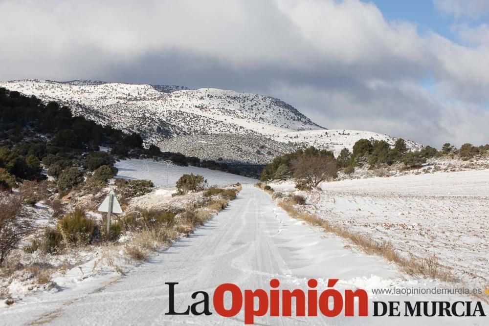 La nieve llega a las pedanías de la comarca del No