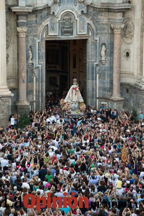 Salida de la Virgen de la Fuensanta desde la Cated