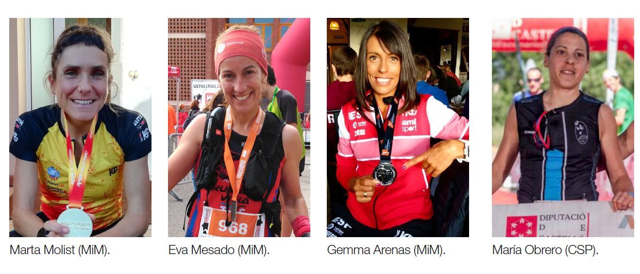 Marta Molist, Eva Mesado, Gemma Arenas y María Obrero representarán a la Comunitat en el Penyagolosa Trails.