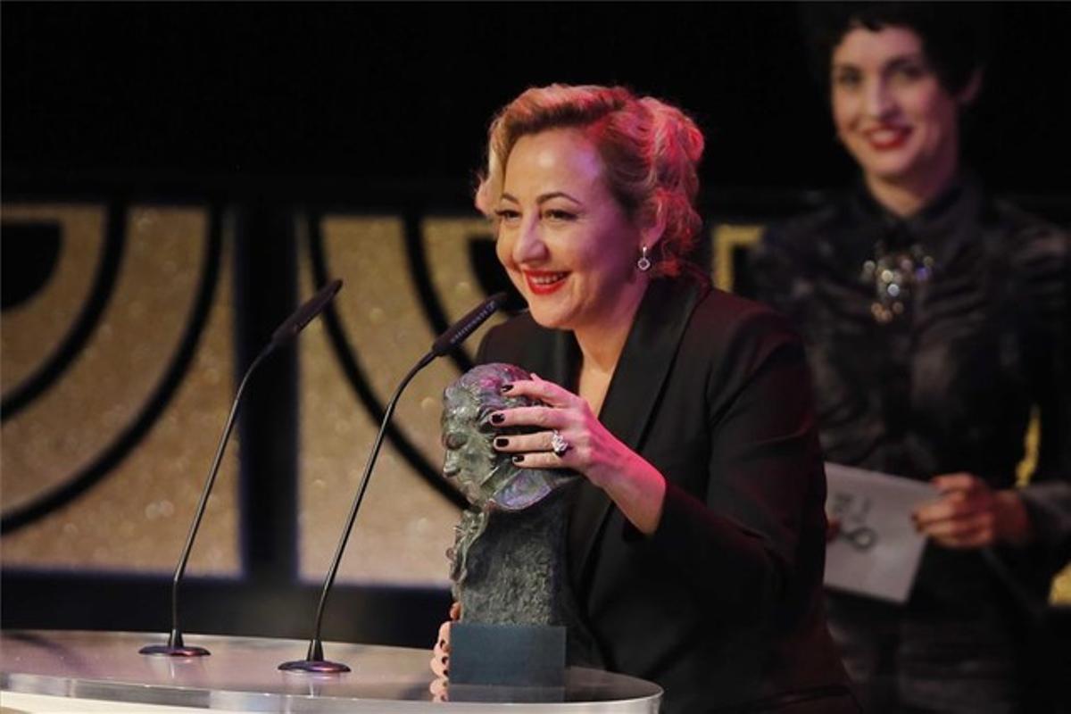 Carmen Machi, agraeix el premi a la millor actriu de repartiment.