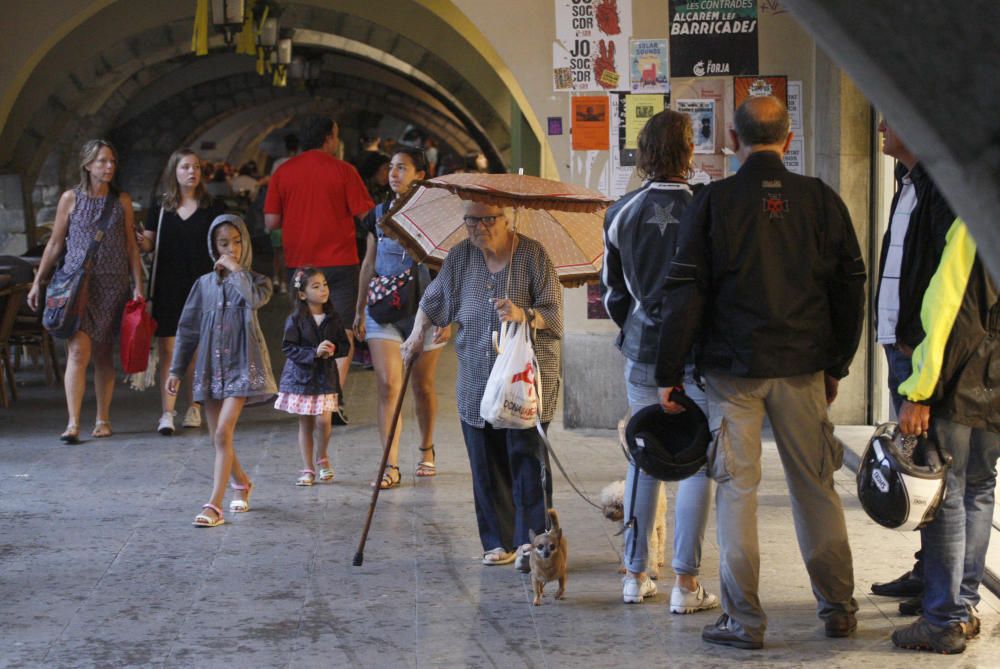 Ruixat a la ciutat de Girona