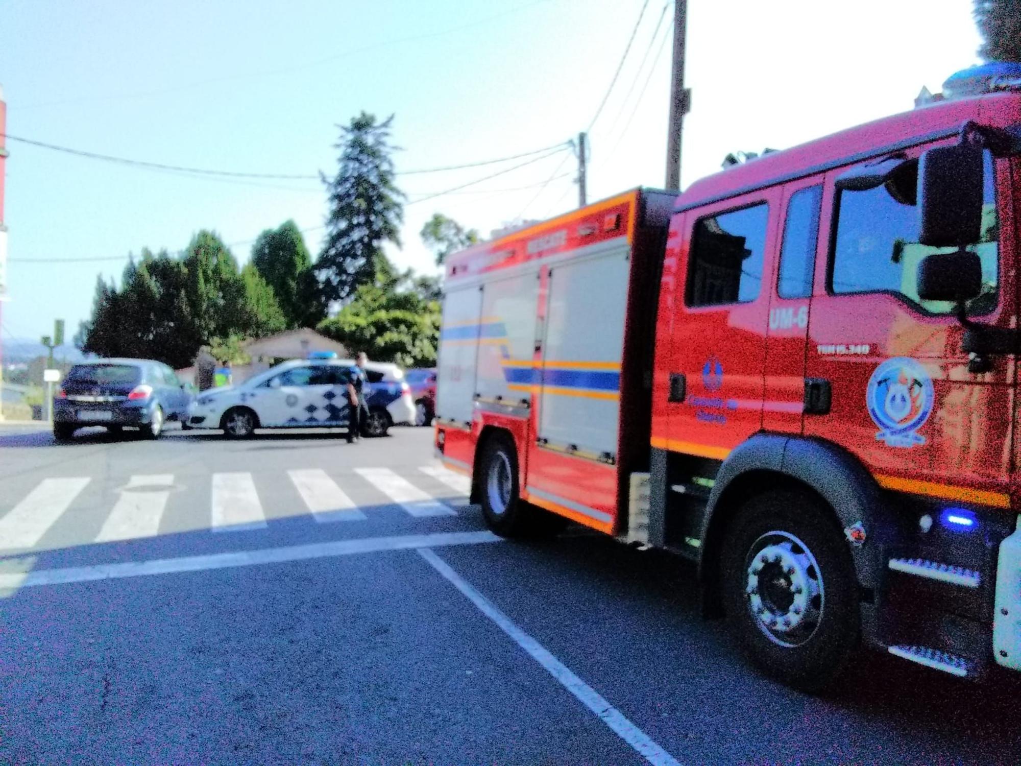 Varios heridos en un accidente de tráfico registrado esta tarde en Oleiros