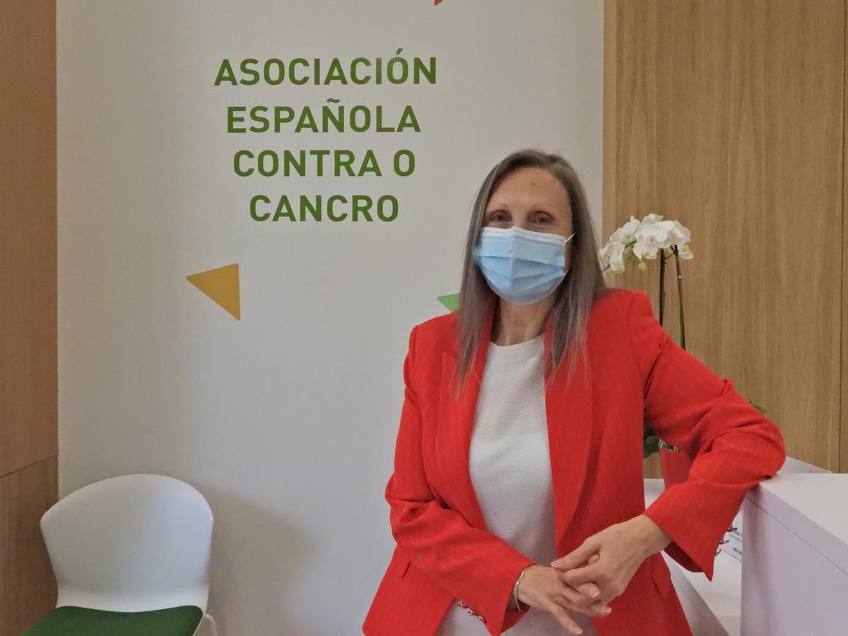 Dora Gómez, presidenta de AECC de Ourense. //IÑAKI OSORIO
