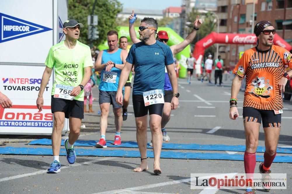 Media Maratón de Murcia: llegada (2ª parte)