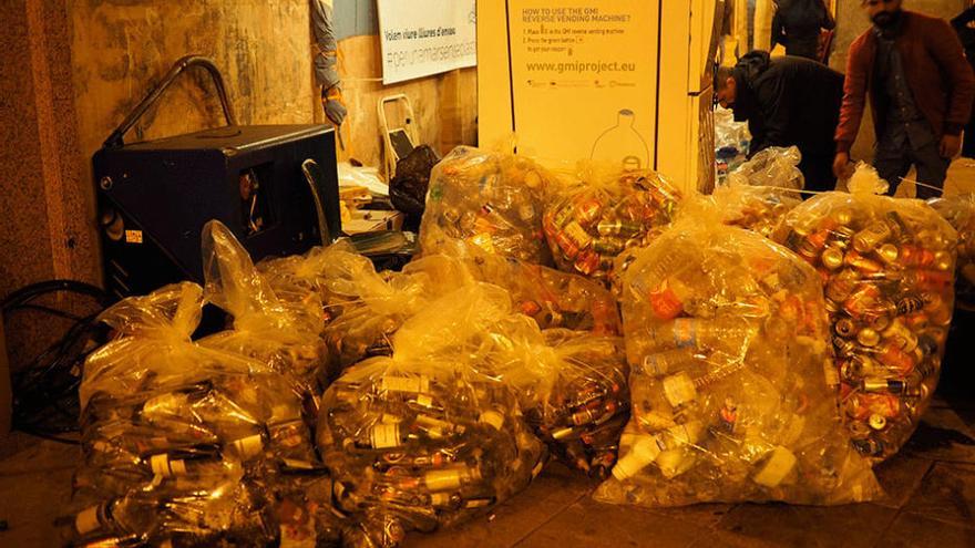 Se recogen más de 3.000 envases tras las fiestas de Sant Sebastià