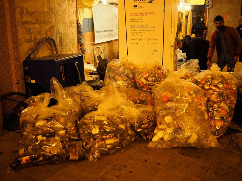 Se recogen más de 3.000 envases tras las fiestas de Sant Sebastià