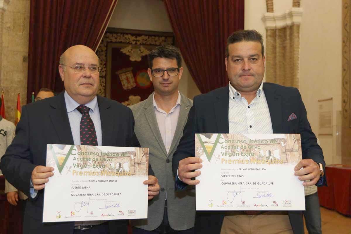 V Concurso ibérico de aceites de oliva virgen extra premios Mezquita 2018