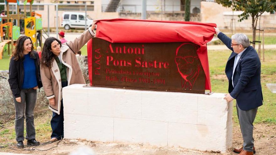 La plaza Antoni Pons fue inaugurada ayer. | AJUNTAMENT D’INCA