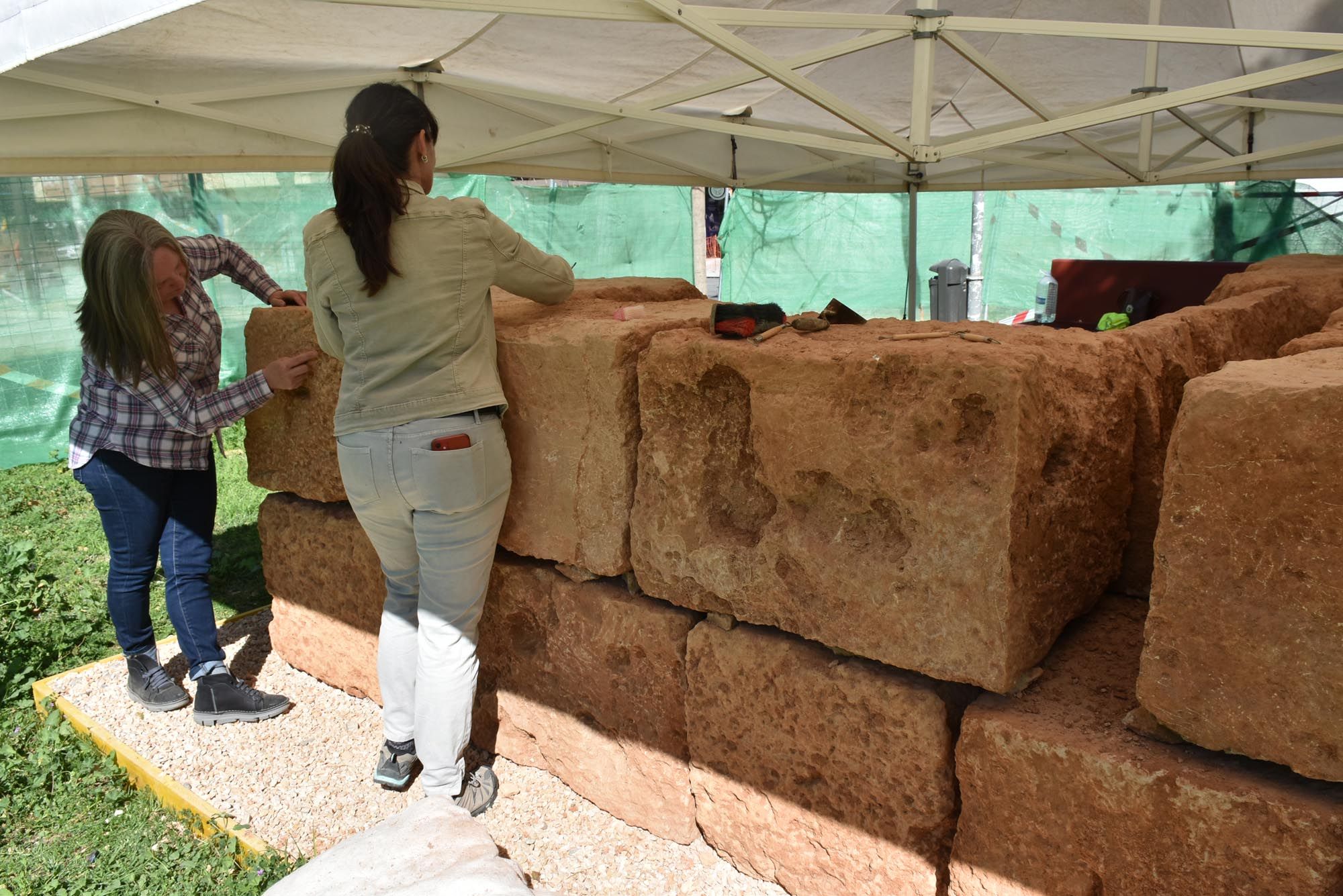 Comienza la restauración del mausoleo romano hallado en Ibiza