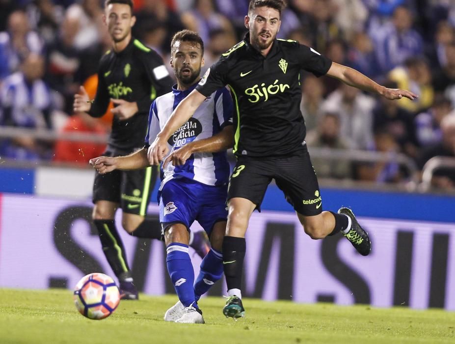 El Dépor logra la victoria ante el Sporting