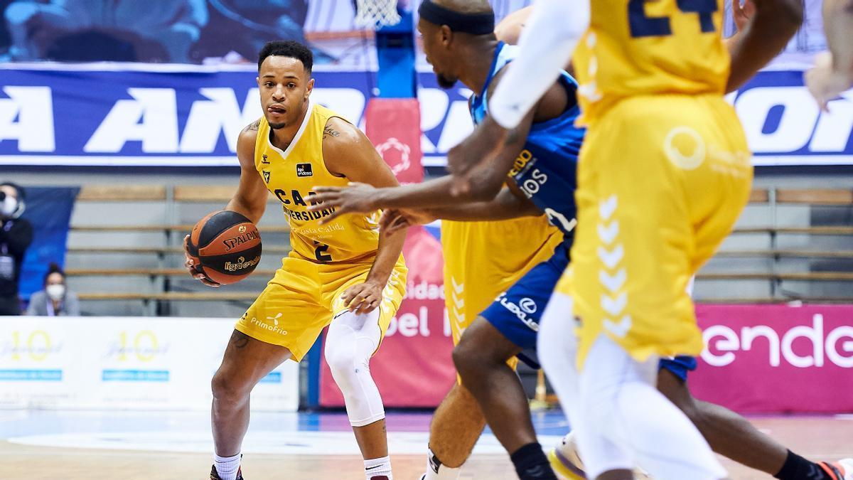 Marquese Townes en un duelo de su etapa en el UCAM ante el San Pablo Burgos.