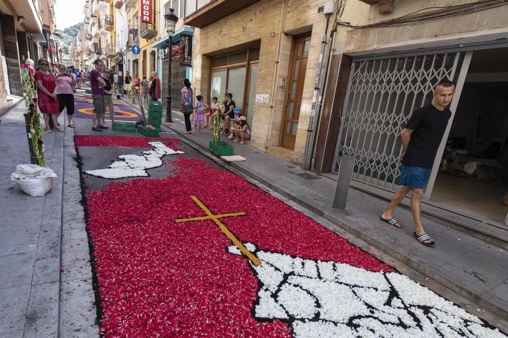 Catifes florals a Blanes.