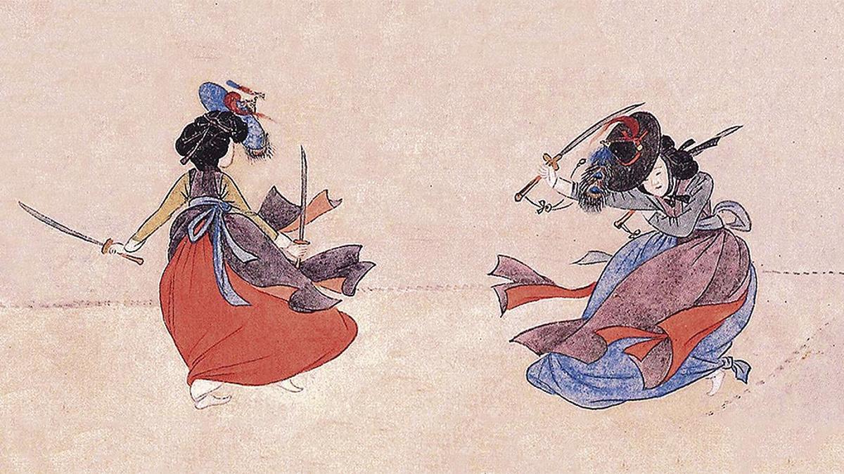 ‘Shaman Sword Dance’, de Shin Yun-bok.