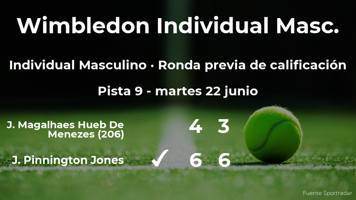 Jack Pinnington Jones pasa de ronda de Wimbledon