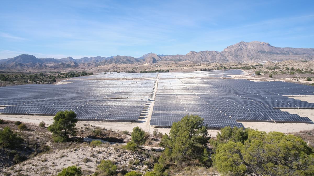 Una de las plantas solares ubicadas en la provincia de Alicante.