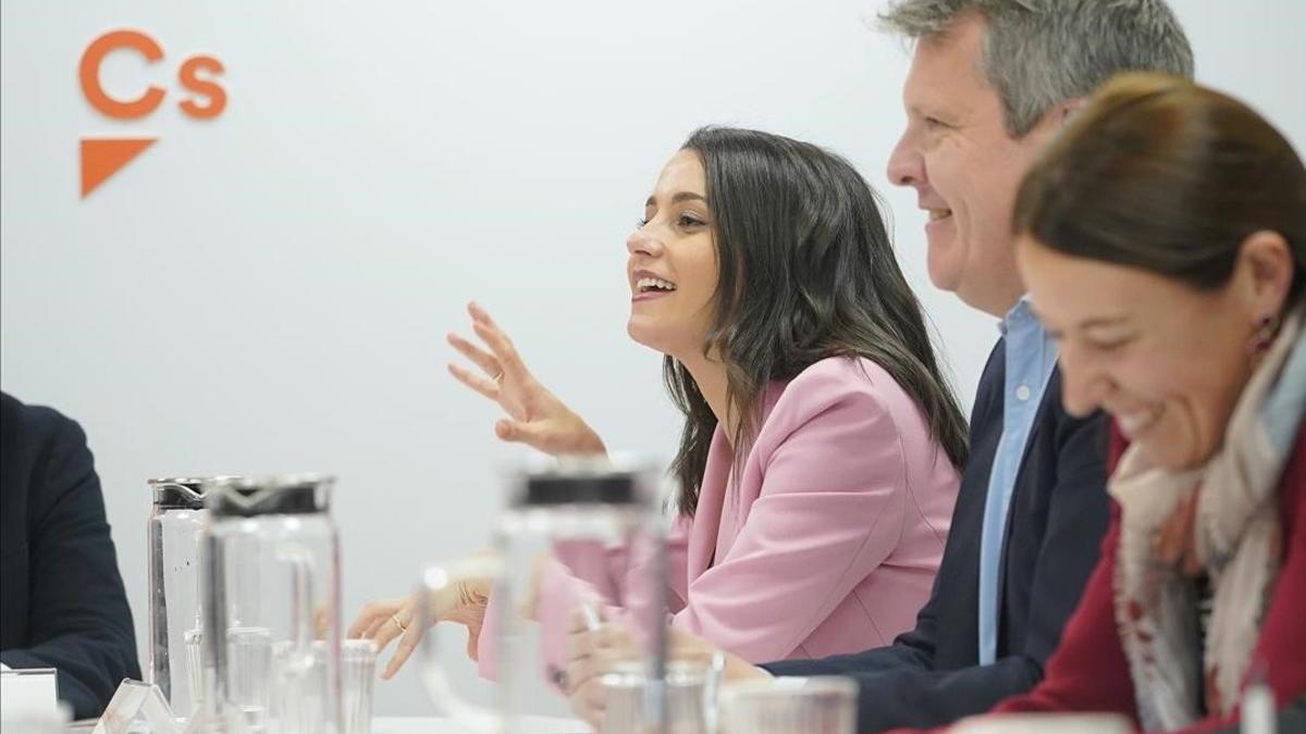 Inés Arrimadas, en la reunión del Comité Permanente de Ciudadanos