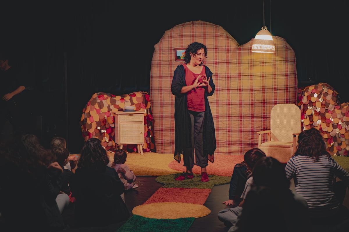 Meri Yanes, en un moment de l'espectacle «De caps»