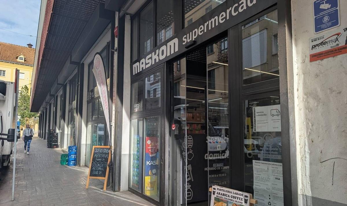 Un supermercado de la cadena Maskom en Málaga.