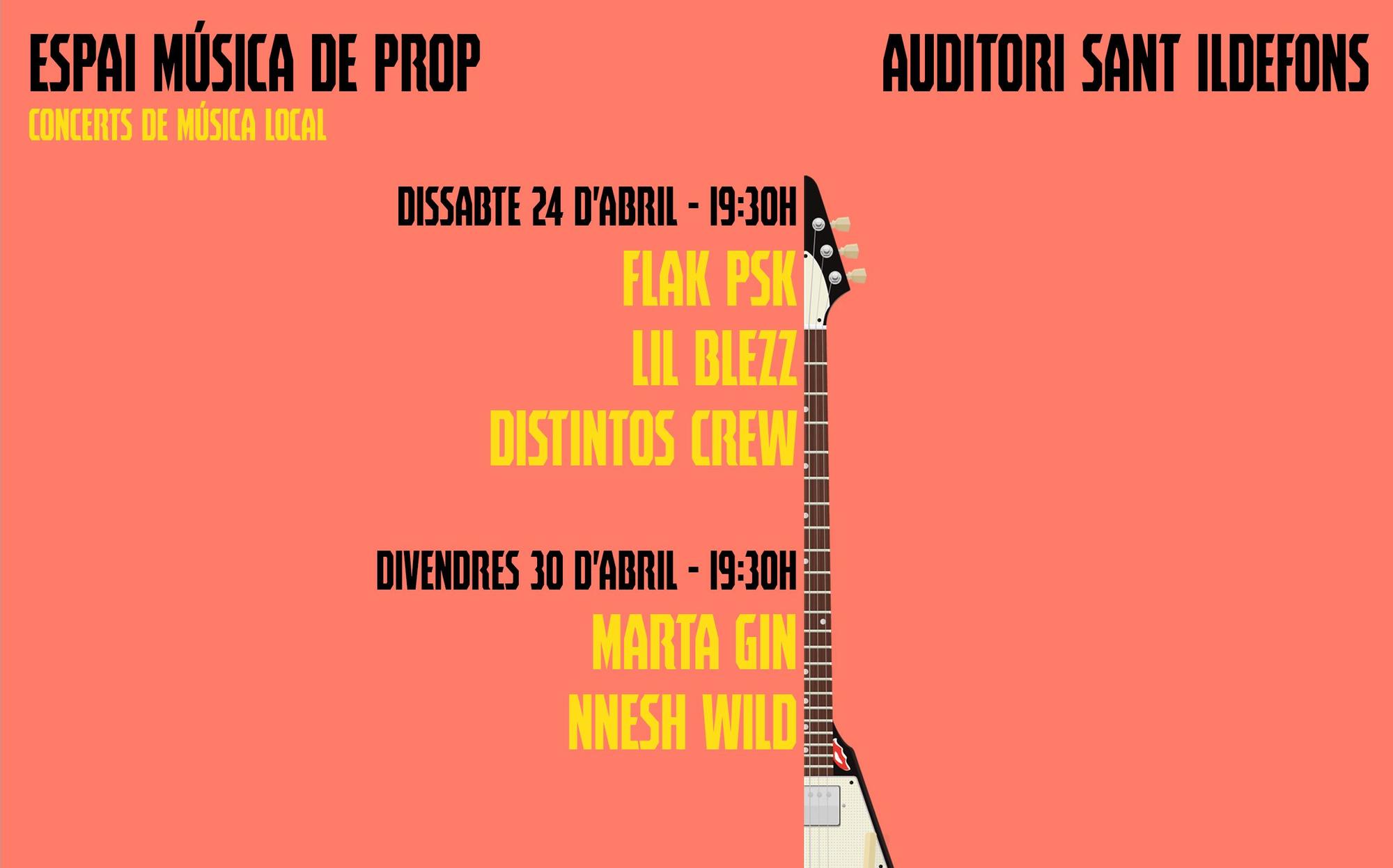 Ciclo de conciertos 'Espai Música de prop' en Cornellà