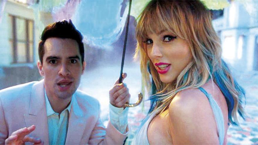 Taylor Swift y Brendon Urie, en el videoclip de &quot;Me!&quot;.