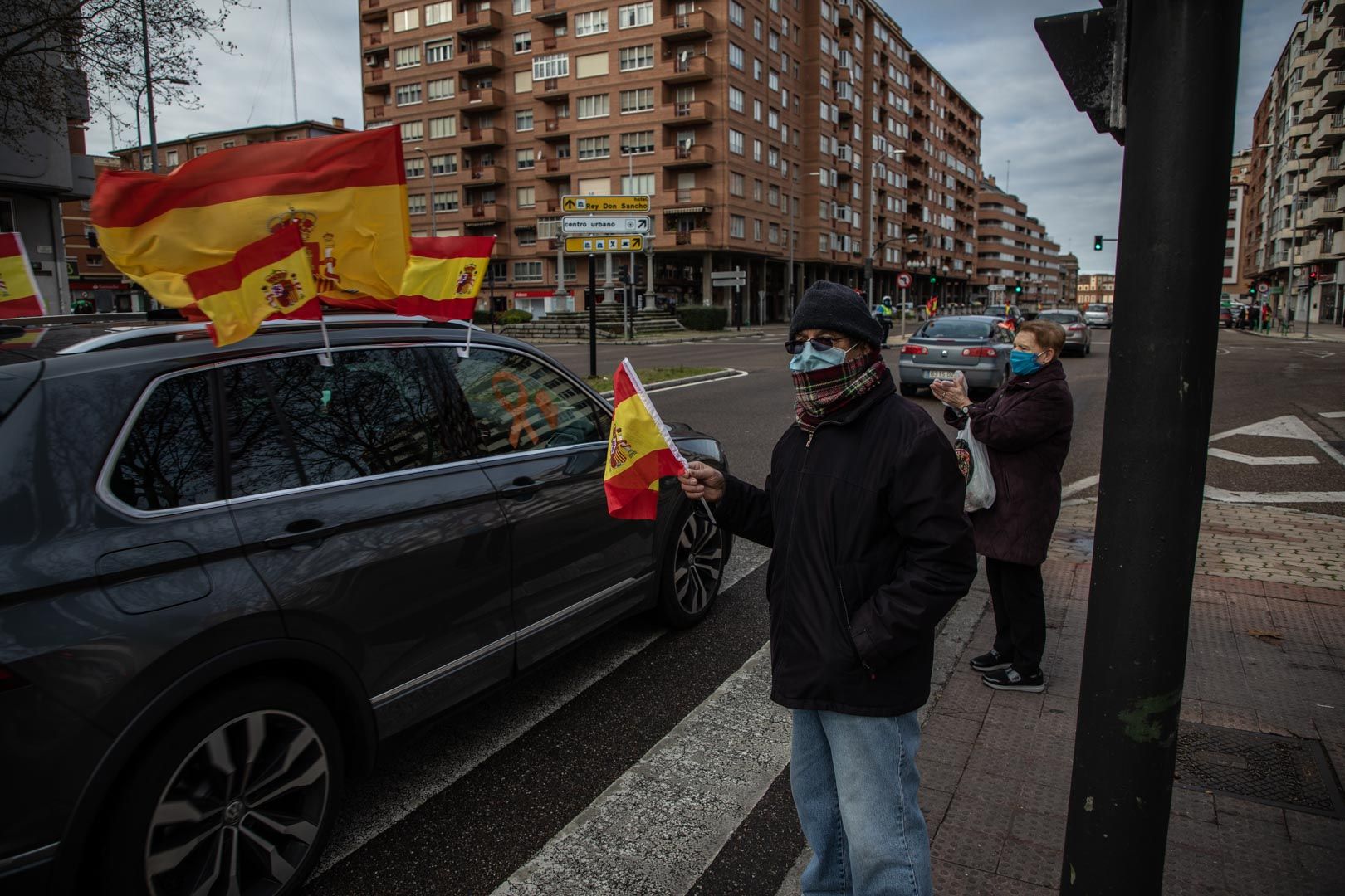 GALERÍA | Así se ha desarrollado en Zamora la manifestación en coche contra la Ley Celaá