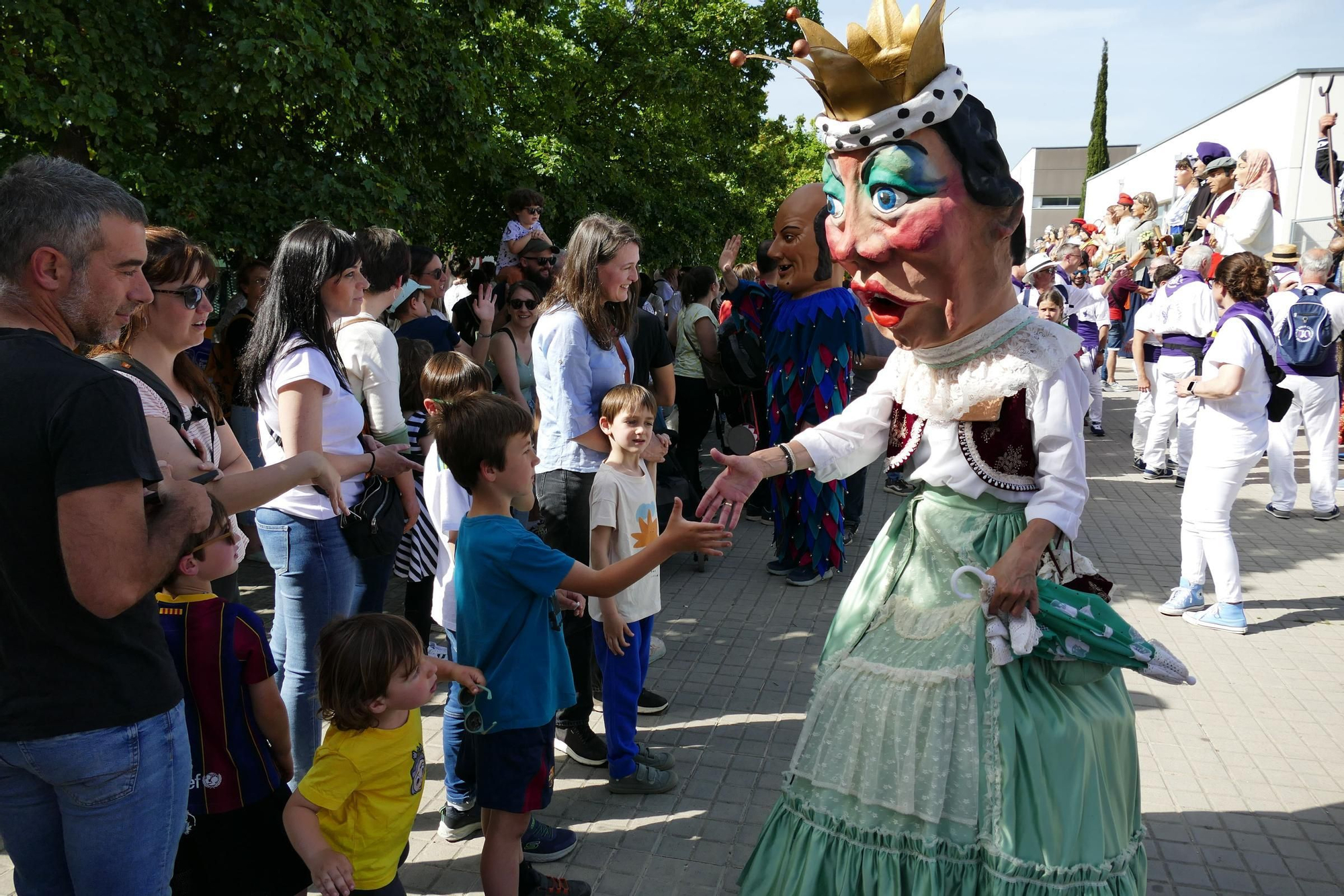 La trobada gegantera de la Diada de Santa Creu celebra els 30 anys dels Amics dels Gegants de Figueres