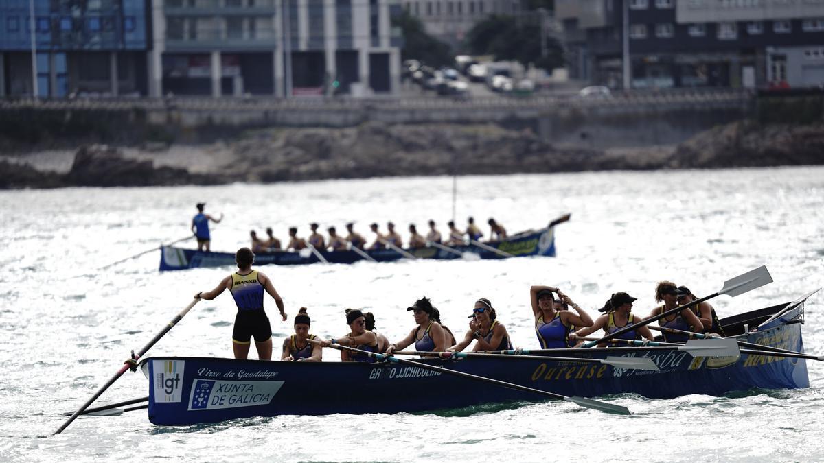 Primera jornada del Trofeo Teresa Herrera de traineras en A Coruña