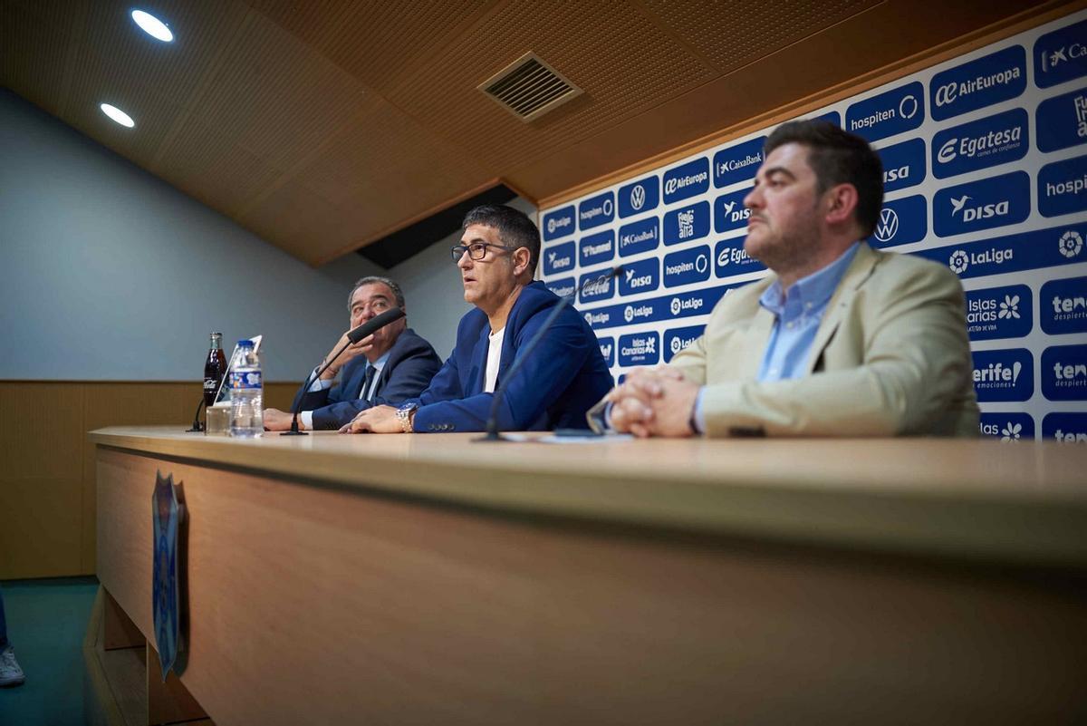 Presentación del nuevo director deportivo del CD Tenerife, Mauro Pérez