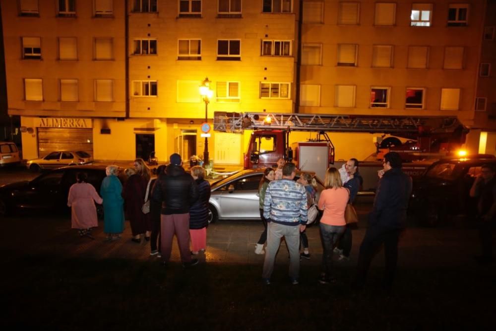 Incendio de un supermercado en Oviedo