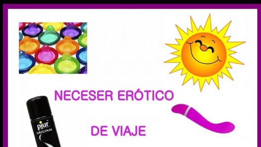 Neceser erótico  de vacaciones para solteros