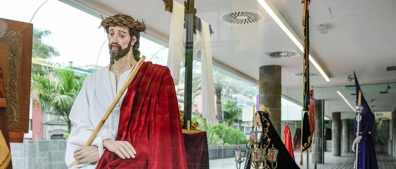 Nuestro Señor del Perdón y de la Misericordia en una muestra de arte sacro en el Cabildo de Gran Canaria.