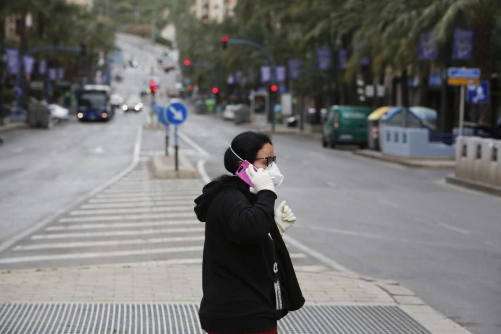 Así está Alicante el primer lunes de confinamiento