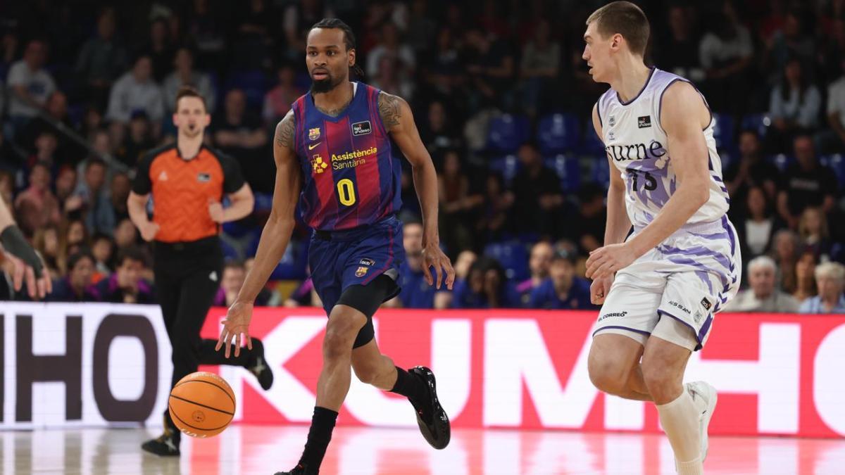 Kevin Punter ante el Bilbao Basket en el Palau